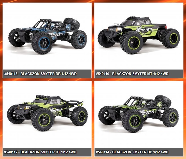 Nowe samochody BlackZon Smyter 1/12 4WD Electric / MT / DB / MT / DT