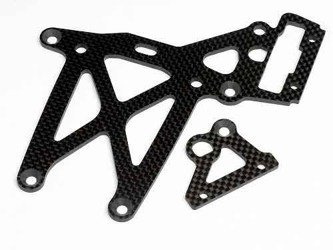 REAR UPPER PLATE SET (WOVEN GRAPHITE/BAJA 5B)