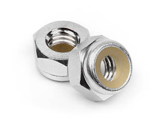 Aluminum Lock Nut M4 (Silver/10Pcs) #Z866