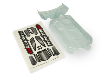 CLEAR LEXAN PHANTOM XB BODY & WING - W/ DECAL SHEET #150089