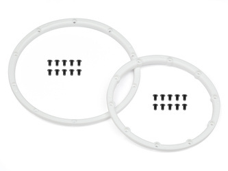 #110545 Wheel Bead Lock Rings (White/For 2 Wheels)