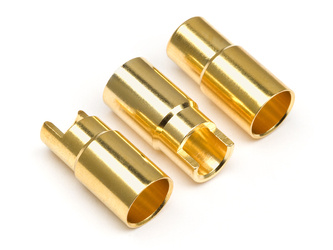 Female Gold Connectors (6.0Mm Dia) (3 Pcs) #101953