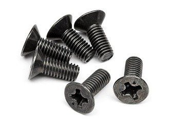 Flat Head Screw M3 X 8Mm (6 Pcs) #Z526