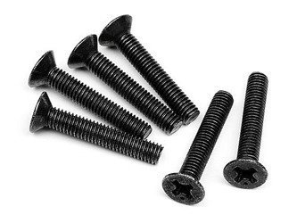 Flat Head Screw M3X18Mm (6Pcs) #Z530