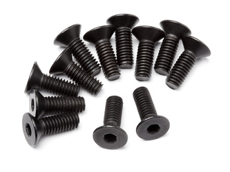 Flat Head Screw M4x12mm 12 Pcs #MV24071