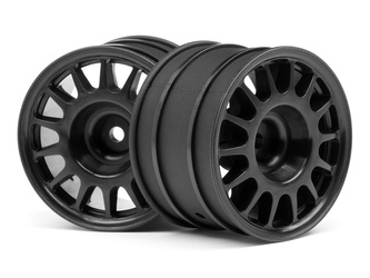 Wr8 Rally Off-Road Wheel Black (48X33Mm/2Pcs) #107970