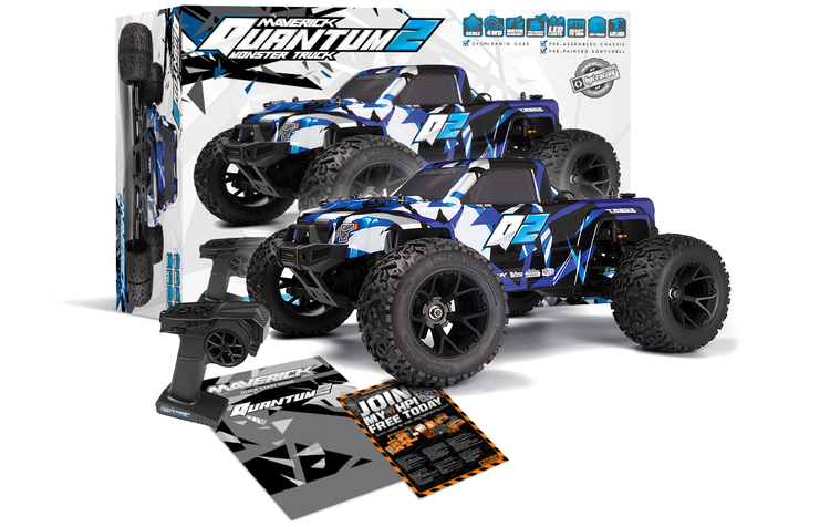 150400 Maverick Quantum2 MT 1/10 4WD Shaft Driven Monster Truck 