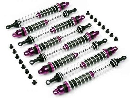 ALUMINUM THREADED SHOCK SET (98-145mm/E-SAVAGE)