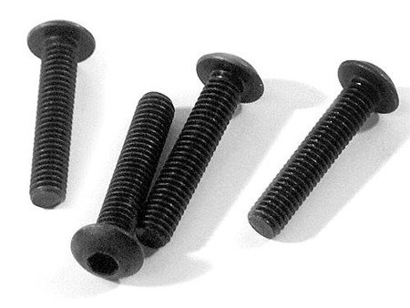 Button Head Screw M3X15Mm (Hex Socket/4Pcs) #Z216