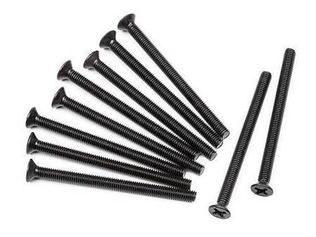 Flat Head Screw M3X40Mm (10Pcs) #Z536