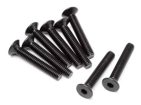 Flat Head Screw M4x25mm 8 Pcs #MV24074