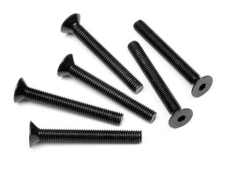 Flat Head Screw M5X40Mm (Hex Socket/6Pcs) #94737