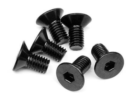 Flat Head Screw M5x10mm (Hex Socket/6pcs) #94727