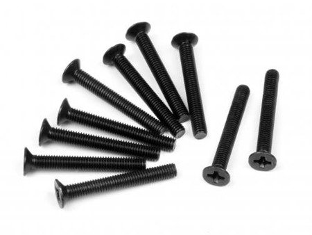 Flathead Screw M3X24Mm (10Pcs) #Z348