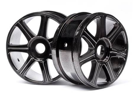 Hb Edge Wheel (Black Chrome/2Pcs) #67768