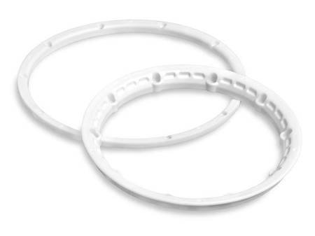 Heavy Duty Wheel Bead Lock Rings White/For 2 Whl #3270