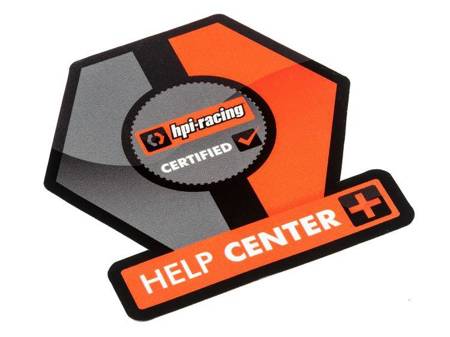 Hpi Help Center Shop Window Sticker #115769