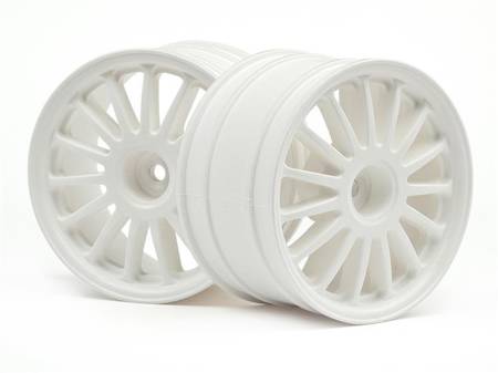 WR8 Tarmac Wheel White (2.2inch/57X35Mm/2Pcs) #108075