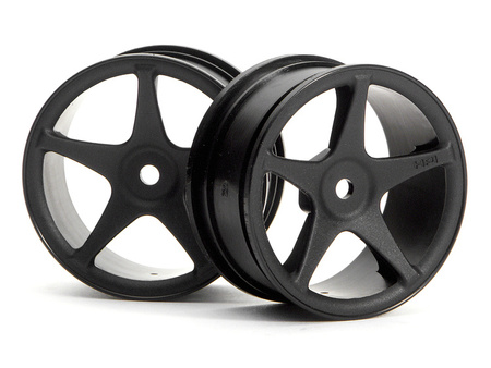 Super Star Wheels 26Mm Black (1Mm Offset) #3696