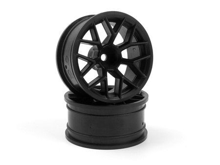 RTR WHEEL 26MM BLACK (6MM OFFSET/2PCS) #160400