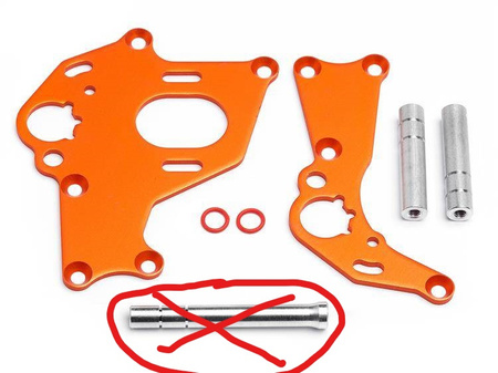 MOTOR MOUNT SET (LEFT/RIGHT/ORANGE)