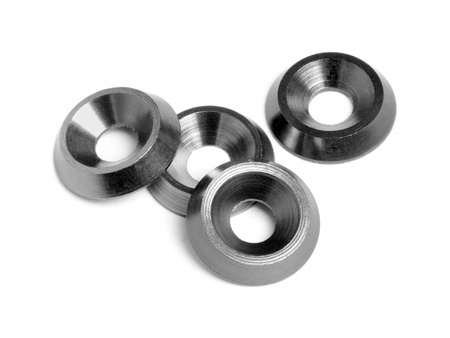 Cone Washer 3X9X2Mm (Gunmetal/4Pcs) #88008