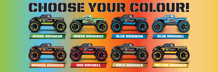 Samochód zdalnie sterowany RC #540208 Slyder MT Turbo 1/16 4WD 2S Brushless - Green Model Auto RC