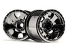 WARLOCK WHEEL BLACK CHROME (2.2in/2pcs) #105280