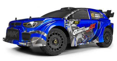 Samochód zdalnie sterowany RC #150360 QuantumRX Flux 4S 1/8 4WD Rally Car - Blue Model Auto RC