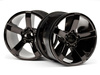 Bullet Mt Wheels Black Chrome (Pr) #101309