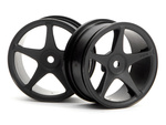 #3696 Super Star Wheels 26Mm Black (1Mm Offset)