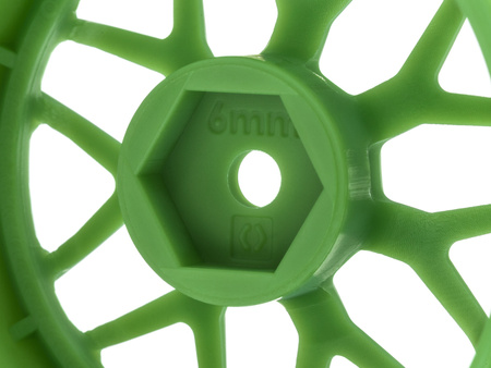 TECH 7 WHEEL GREEN 52X26X+6MM OFFSET (2PCS) #116531