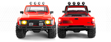 Samochód zdalnie sterowany RC #160801 Venture18 1985 Toyota Hilux SR5 - Red Model Auto RC