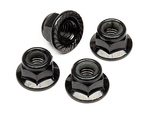 #Z682 Flanged Lock Nut M5 (Black/4Pcs)