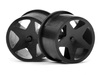 Q32 SUPER STAR WHEEL SET F/R (BLK/18x10/18x14/4pcs) #114276