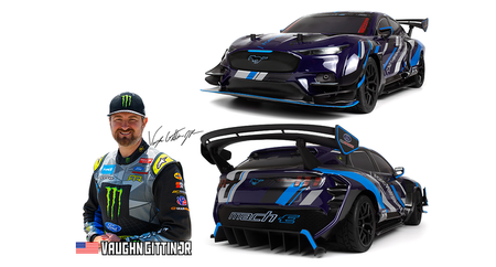 Samochód zdalnie sterowany RC #160530 Sport 3 Ford Mustang Mach-E 1400 Blue Model Auto RC