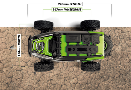 Samochód zdalnie sterowany RC #150703 Maverick Doha 1/20 4WD Electric Truck - Green Model Auto RC