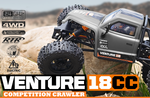 Samochód zdalnie sterowany RC #160808 Venture18 CC Flux Competition Crawler - Gunmetal Model RC Auto