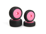 #150841 Microbe Buggy Wheel/Tyre Set (Pink/Front/Rear)
