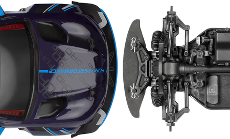 Samochód zdalnie sterowany RC #160530 Sport 3 Ford Mustang Mach-E 1400 Blue Model Auto RC