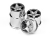 #114279 Q32 Super Star Wheel Set F/R Chrome18X10/18X14/ X4