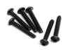 TP. BUTTON HEAD SCREW M3x18mm (6pcs) #94357