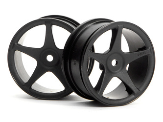 Super Star Wheels 26Mm Black (1Mm Offset) #3696