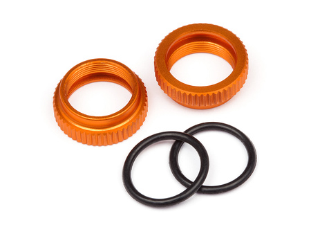 #108072 Aluminum Shock Adjuster (Orange/2Pcs)