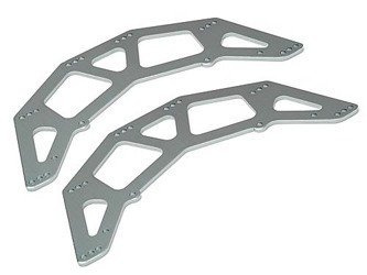 Chassis Side Plate Gunmetal 2pcs (Scout RC) #MV25023