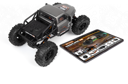 Samochód zdalnie sterowany RC #160808 Venture18 CC Flux Competition Crawler - Gunmetal Model RC Auto