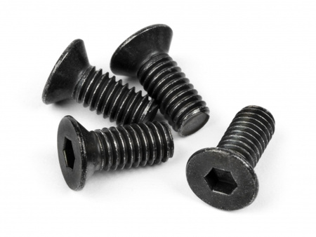 FLAT HEAD SCREW M4x10mm (HEX SOCKET/THIN TYPE/4pcs) #Z307