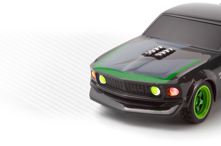 Samochód zdalnie sterowany RC #160980 nano-TTR 1969 Ford Mustang RTR-X Ravaglia Red Model Auto RC