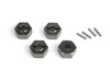 Aluminum 14mm Hex Hub Set (Grey/4pcs) #150472