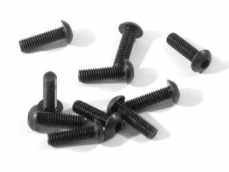 BUTTON HEAD SCREW M3x10mm (HEX SOCKET/10pcs) #Z353